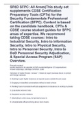 SPēD SFPC: All Areas(This study set supplements CDSE Certification Preparatory Tools (CPTs) for the Security Fundamentals Professional Certification (SFPC). Content is based on the candidate handbook, CPTs & CDSE course student guides for SFPC areas of ex