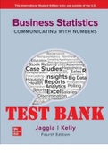 TEST BANK for Business Statistics: Communicating with Numbers 4Th Edition by Sanjiv Jaggia and Alison Kelly  ISBN-13: 978-1260299236. All Chapters 1-20 in 1288 Pages.