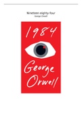 Boekverslag/ Leesverslag '1984' van George Orwell