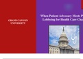 NUR 514 Topic 5 Assignment: CLC – When Patient Advocacy Meets Policy: Lobbying for Health Care Change Presentation