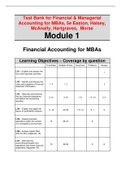 Test Bank for Financial & Managerial Accounting for MBAs 5th Edition By Easton, Halsey, McAnally, Hartgraves,  Morse (All Chapters, 100% Original Verified, A+ Grade)