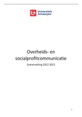 Samenvatting Overheids- en Social Profitcommunicatie 22-23