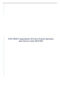 EXIT HESI Comprehensive B Evolve Practice Questions and Answers Latest 2023/2024