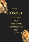 IOS2601 Study & Exam Pack for exam period 2023 (Questions and Answers) with great revision notes