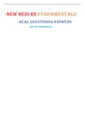 -NEW HESI RN FUNDAMENTALS - REAL QUESTIONS&ANSWERS REAL