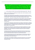 ATI RN Fundamentals Proctored Focus,  ATI Fundamentals Practice A, A2, B, &  Final, ATI Fundamentals Review 2019