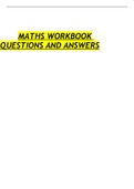 MATHS WORKBOOK  QUESTIONS AND ANSWERS