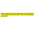 RN ATI Capstone Proctored Comprehensive Assessment 2019 A /ATI Comprehensive Practice 2019 A/ Latest Version /Questions and Answers.
