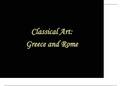Collin College ARTS 1301 Chapter 3.1b Classical Art Greece and Rome Presentation