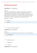MN 566 Final Exam Questions and Answers- Purdue University