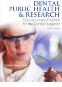 DENTAL PUBLIC  HEALTH & RESEARCH Contemporary Practice  for the Dental Hygienist Fourth Edition