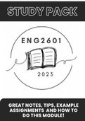 ENG2601 Study & useful for exams and assignments (All you need)