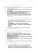 Lecture notes Financial Management in Healthcare Organizations