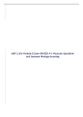 A&P 1 101 Module 5 Exam (RATED A+) Muscular Questions and Answers- Portage Learning