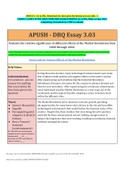 APUSH - DBQ Essay 3.03 Evaluate the relative significance of different effects of the Market Revolution from 1800 through 1860. Florida Virtual School APUSH 101