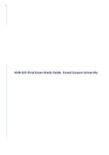 NUR-631-Final Exam-Study Guide- Grand Canyon University