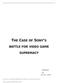 THE CASE OF SONY’S BATTLE FOR VIDEO GAME SUPREMACY: Dilemma faced by the protagonist (CEO of Sony : Sir Howard Stringer) as to how they can launch the next generation of PlayStation PS3, which matches the success of PS2.