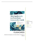 Flashcards van het boek methoden en technieken van onderzoek