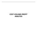 Cost-volume-profit analysis
