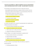 NUR 2513 MATERNAL CHILD NURSING EXAM 2 QUESTIONS AND ANSWERS 2023 STUDY GUIDE - RASMUSSEN COLLEGE