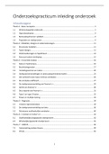 Samenvatting  Onderzoekspracticum inleiding onderzoek (PB0212)
