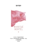 Boekverslag 'Ijstijd' - Maartje Wortel - Nederlands - HAVO4