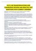 FLVS 2.08 TRANSFORMATIONS AND CONGRUENCE REVIEW AND PRACTICE TEST QUESTIONS WITH CORRECT ANSWERS