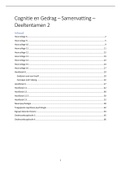 EINDTOETS: College Aantekeningen en Samenvattingen - Cognitie en Gedrag (201500054) - Brain and Cognition, ISBN: 9781473788169