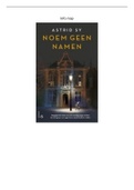 Boekverslag Nederlands  Noem geen namen, ISBN: 9789024592623