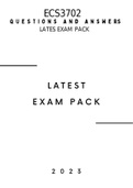 ECS3702 LATEST EXAM SOLUTIONS AND NOTES 2023