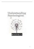 An entire guide to Understanding Psychological Diversity, complete with annotations, book summary and lecture notes. 70+ pages clear and accurate, easy to read. Indexed.