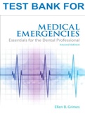 TEST BANK for Medical Emergencies: Essentials for the Dental Professional, 2nd Edition ; All Chapters (Complete Download)