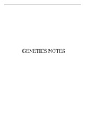 Advanced Genetics Summary Notes