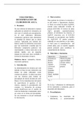 INFORME LABORATORIO- VOLUMETRIA DETERMINACION DE CLORUROS DE AGUA