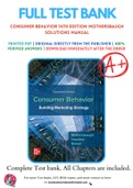 Solutions Manual for Consumer Behavior: Building Marketing Strategy 14th Edition by David Mothersbaugh, Delbert Hawkins, Susan Bardi Kleiser