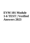 EVM 101 Module 1-6 TEST | Verified Answers 2023