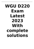 WGU D220 Exam Latest Test Bank (2023)