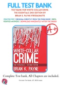 Test Bank For White-Collar Crime: The Essentials 2nd Edition By Brian K. Payne 9781506344775