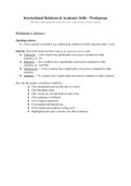 IR Workgroup Notes