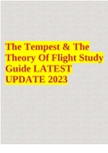 The Tempest & The Theory Of Flight Study Guide LATEST UPDATE 2023