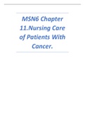 MSN6 Chapter 11.Nursing Care of Patients With Cancer..pdf