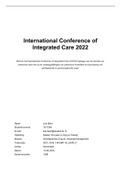 Geïntegreerde Zorg en Verandermanagement - ICIC2022 (behaald met een 7,3)