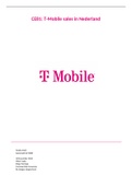 HBO case T-Mobile verslag sales onderzoek beoordeeld met een 7,5 aan  de Haagse Hogeschool voor de studie Commerciële economie