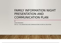 SPD 521 Family Information Night Presentation- Grand Canyon University