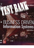 BUSINESS DRIVEN INFORMATION SYSTEMS 8th Edition by Paige Baltzan and Amy Phillips. ISBN13: 9781264136827. 992 Pages (Complete Download). TEST BANK.
