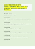 LMSW COMPREHENSIVE DEVELOPMENTAL THEORIES. Full Covered. Questions and answers. Graded A+