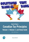 Byrd & Chen's Canadian Tax Principles, 2022-2023, 1st Edition. Volume 1, Volume 2  by Clarence Byrd, Ida Chen. ISBN-13: 9780137856527. All Chapters. (Complete) Solutions Manual & TEST BANK