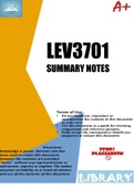 LEV3701 SUMMARY NOTES