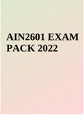 AIN2601 EXAM PACK 2022-2023