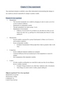 Research Workshop Experiment Exam Summary
